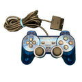 Translucent Ocean Blue PlayStation 2 Wired Controller OEM Pre-Owned